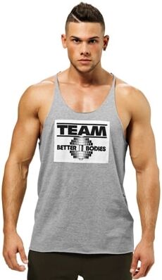 Better Bodies Team Bb Raw Cut Tank Greymelange, Xxl