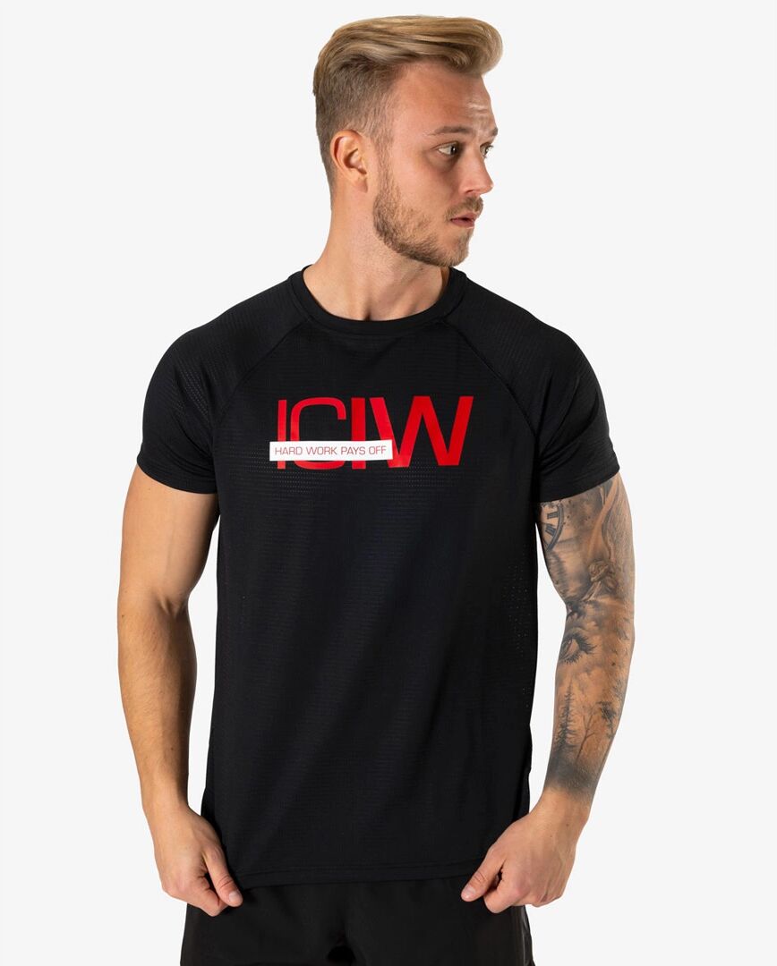 Icaniwill Mesh Training T-shirt, Black, L