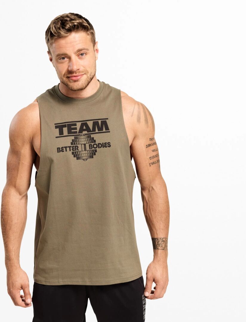 Better Bodies Team Bb Tank, Wash Green , M