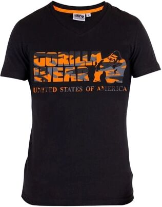 Gorilla Wear Sacramento V-neck Tee Black/orange, Xxl