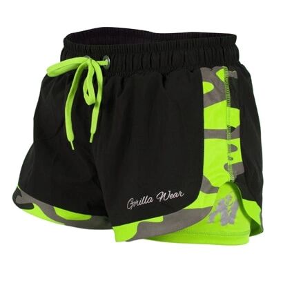 Gorilla Wear Denver Shorts Black/neon Lime, M