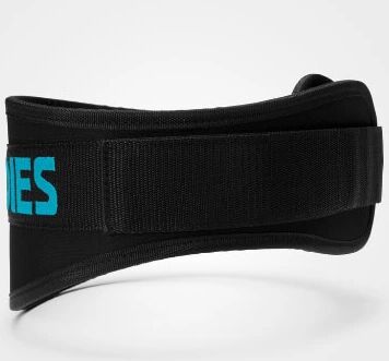 Better Bodies Womens Gym Belt Black/aqua, L