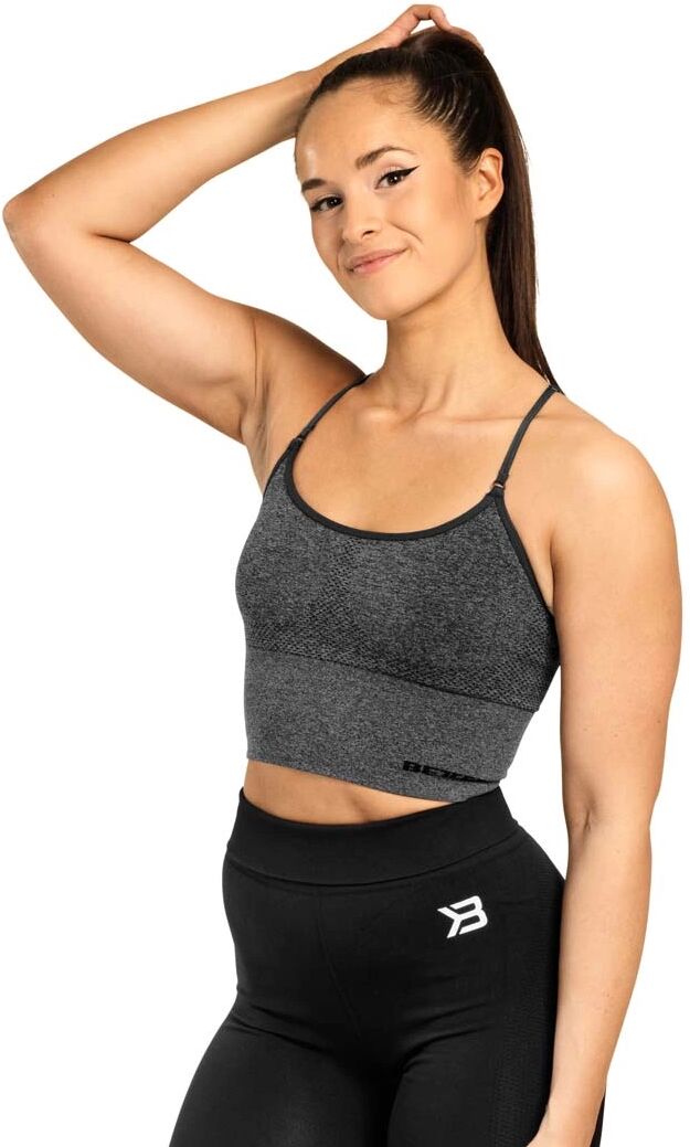 Better Bodies Astoria Seamless Bra, Graphite Melange, M