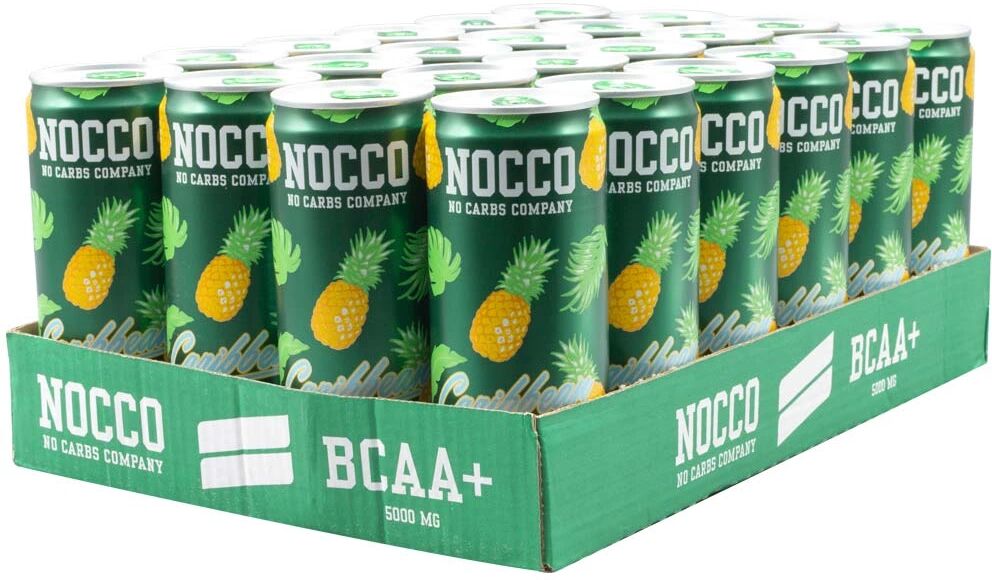 NOCCO 24 X Nocco Bcaa+, 330 Ml, Caribbean, Kofeiiniton