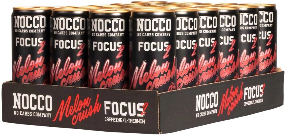 NOCCO 24 X Nocco Focus, 330 Ml, Melon Crush