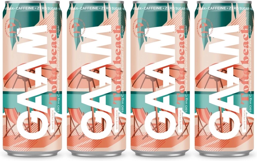 GAAM 4 X Gaam Energy, 330 Ml, Tofta Beach