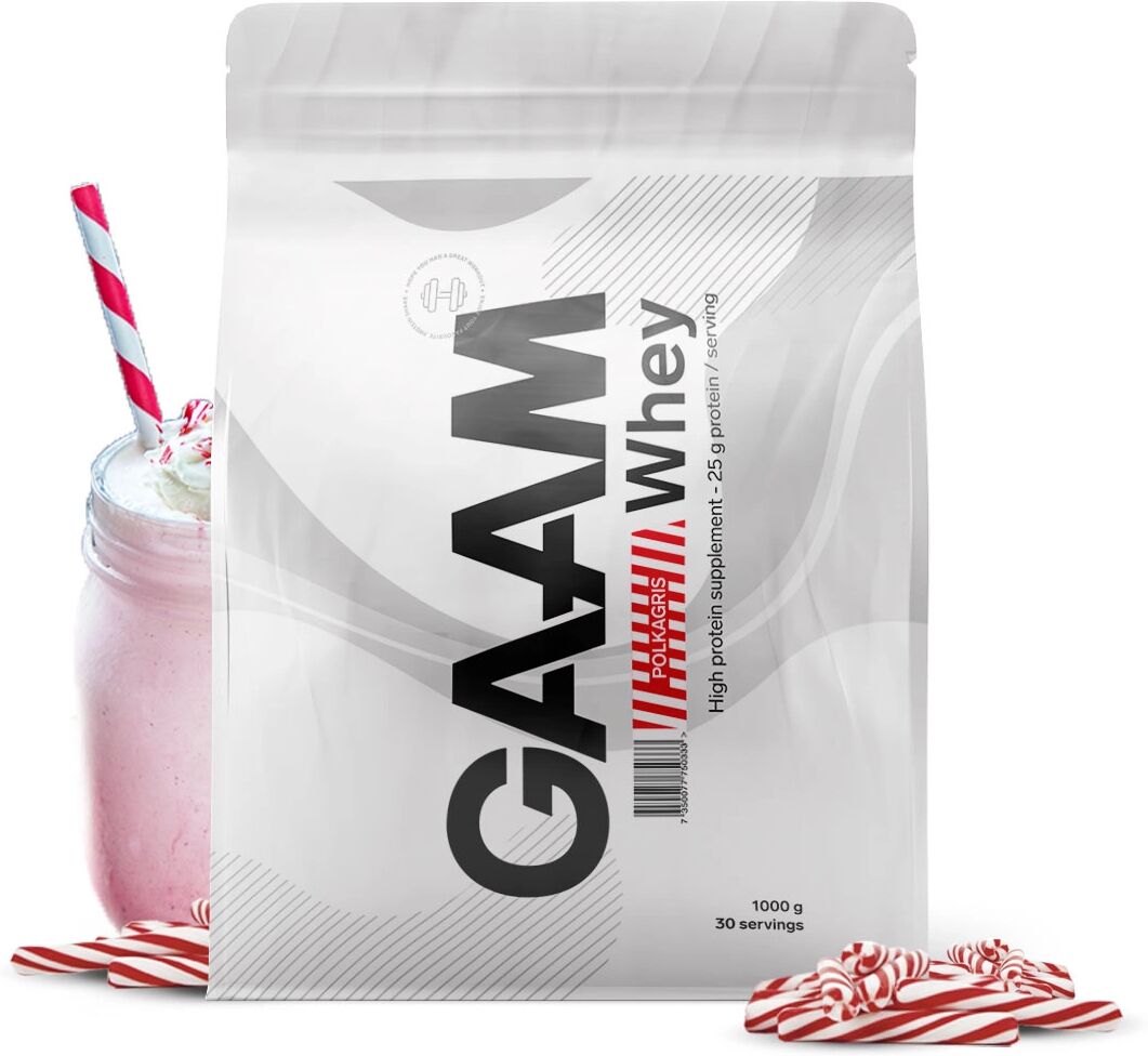 Gaam 100% Whey Premium, 1 Kg, Polkagris