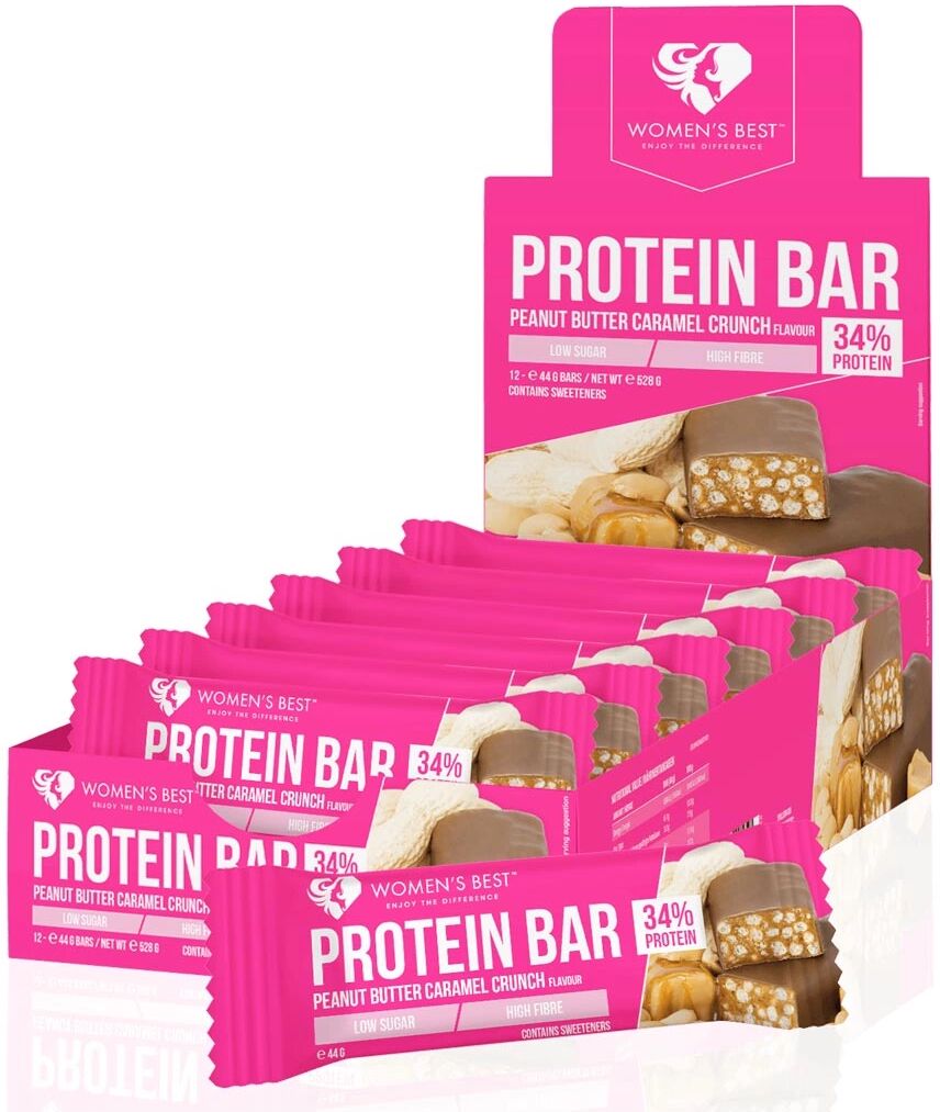 Womens Best 12 X Womens Best Protein Bar, 44 G, Peanut Butter Caramel Crunch