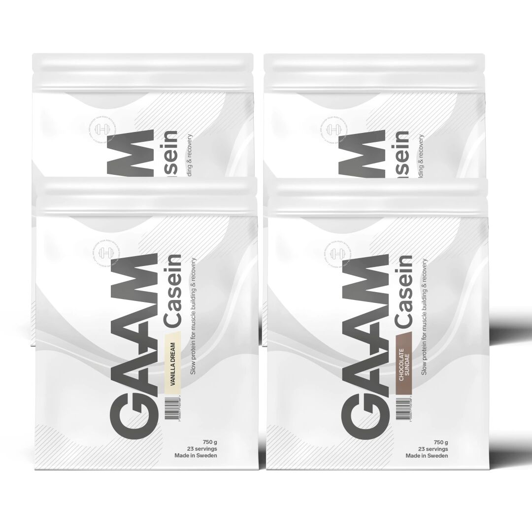 GAAM 4 X Gaam 100% Casein Premium, 750 G