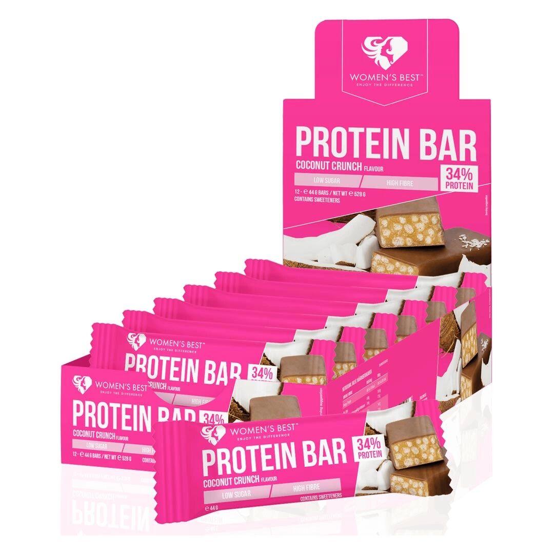 Womens Best 12 X Womens Best Protein Bar, 44 G, Coconut Crunch