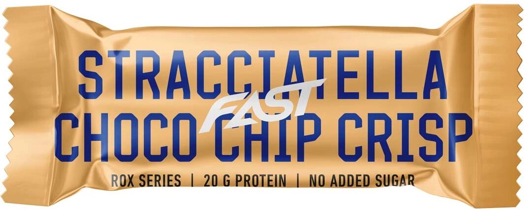 FAST Sport Nutrition Fast Rox Protein Bar, 55 G, Stracciatella Choco Chip Crisp