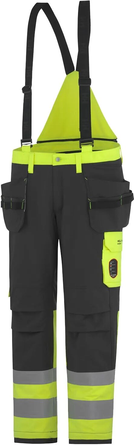 HH Workwear Helly Hansen Work Aberdeen Flame Retardant Hi Vis Class 1 Insulated Construction Pant   Hh Workwear Fi C62 Yellow  Male