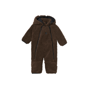 Lindberg - Kokohaalari Muddus Pile Baby Overall Windfleece - Ruskea - 80 Unisex Dark brown