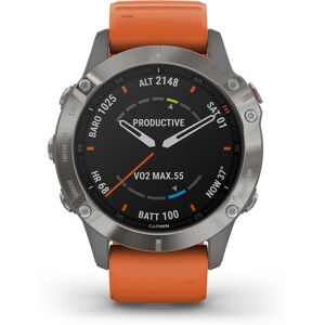 Garmin Fenix 6 Sapphire Titanium-Orange 010-02158-14