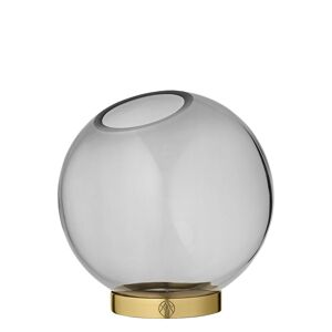 AYTM Globe Vase M. Fod Black AYTM  - BLACK/GOLD - unisex - Size: H17CM