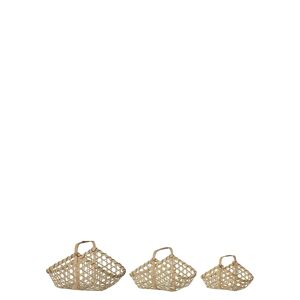 Bloomingville Lysia Basket, Set Of 3 Brown Bloomingville  - NATURE - unisex - Size: ONE SIZE x 31