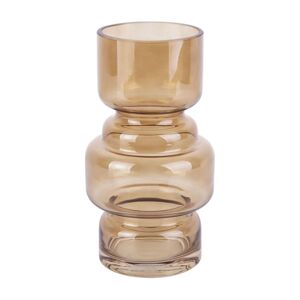 present time Vase Courtly Glass Medium Brown Present Time  - HONEY BROWN - unisex - Size: 20 cm