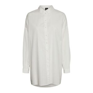 Vero Moda Vmbina L/S Over Shirt Wvn Noos White Vero Moda  - SNOW WHITE - female - Size: XS,XL
