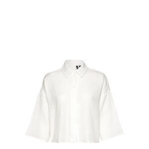 Vero Moda Vmnatali Crop Shirt Wvn White Vero Moda  - SNOW WHITE - female - Size: XL