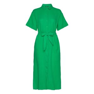 Vero Moda Vmnatali Nia 2/4 Calf Shirt Dress Wvn Green Vero Moda  - BRIGHT GREEN - female - Size: XS,S