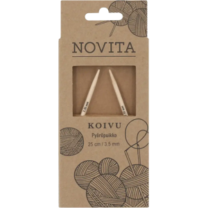 Novita Koivu Pyöröpuikot 25 cm / 3.50 mm Novita Koivu Pyöröpuikot 25 cm / 3.50 mm