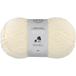Novita lanka Isoveli 100 g luonnonvalkoinen - Size: 100 g Novita lanka Isoveli 100 g luonnonvalkoinen - Size: 100 g