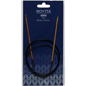 Novita Pyöröpuikko Koivu 100cm - 3mm - Size: 3 Novita Pyöröpuikko Koivu 100cm - 3mm - Size: 3