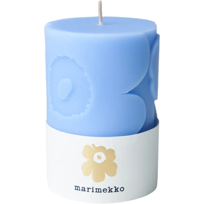 Marimekko Unikko vaaleansininen pöytäkynttilä 1kpl/65x10cm Marimekko Unikko vaaleansininen pöytäkynttilä 1kpl/65x10cm