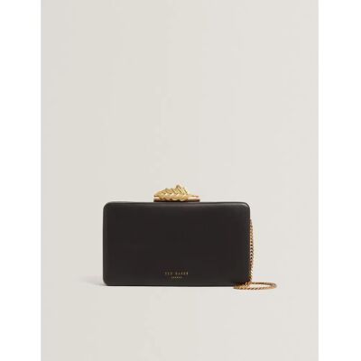 Ted Baker Lleaf leaf detail clutch juhlalaukku - Size: One size Ted Baker Lleaf leaf detail clutch juhlalaukku - Size: One size