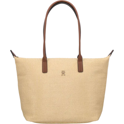 Tommy Hilfiger Popette tote raffia olkakassi - Size: One size Tommy Hilfiger Popette tote raffia olkakassi - Size: One size