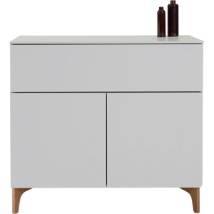 Lundia Fuuga -senkki leveillä laatikolla ja pariovilla cashmere pähkinän sävyiset jalat - Size: 87x96x48cm Lundia Fuuga -senkki leveillä laatikolla ja pariovilla cashmere pähkinän sävyiset jalat - Size: 87x96x48cm