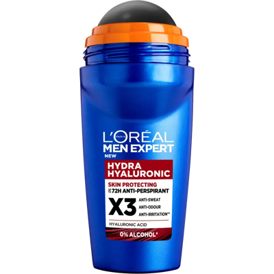 L'Oréal Paris Men Expert Hydra Hyaluronic Deodorant Roll On til normal hud 50 ml - Miehet L'Oréal Paris Men Expert Hydra Hyaluronic Deodorant Roll On til normal hud 50 ml - Miehet