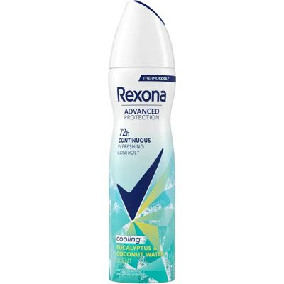 Rexona 72h Advanced Protection Eucalyptus & Coconut Water antiperspirantti deodorantti spray 150 ml - Size: 150 ml Rexona 72h Advanced Protection Eucalyptus & Coconut Water antiperspirantti deodorantti spray 150 ml - Size: 150 ml