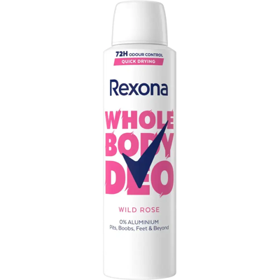 Rexona Whole Body Wild Rose deodorantti spray 150 ml - Size: 150 ml Rexona Whole Body Wild Rose deodorantti spray 150 ml - Size: 150 ml