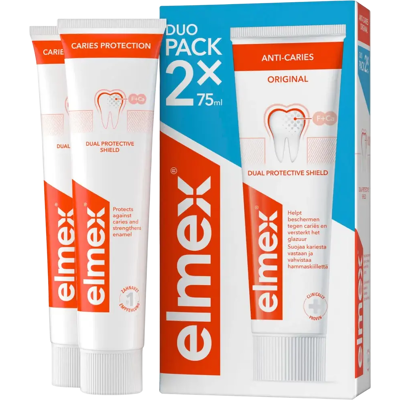 elmex Anti-Caries hammastahna 2x75ml elmex Anti-Caries hammastahna 2x75ml
