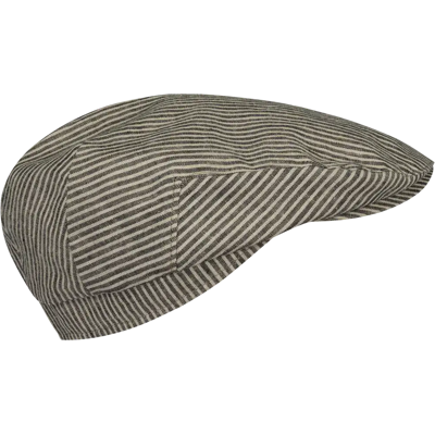 Salon Eero Gen Linen Stripe flat cap lakki - Miehet - Size: 60 Salon Eero Gen Linen Stripe flat cap lakki - Miehet - Size: 60