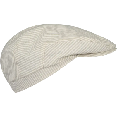 Salon Eero Gen Linen Stripe flat cap lakki - Miehet - Size: 58 Salon Eero Gen Linen Stripe flat cap lakki - Miehet - Size: 58