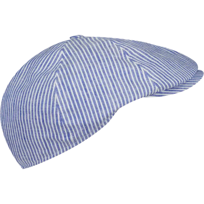 Salon Rocky Gen Linen Stripe flat cap lakki - Miehet - Size: 62 Salon Rocky Gen Linen Stripe flat cap lakki - Miehet - Size: 62
