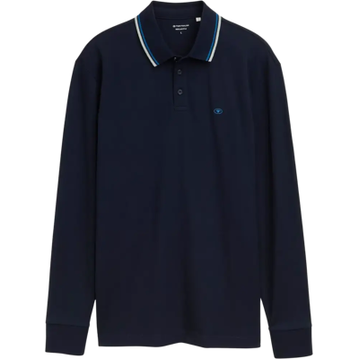 Tom Tailor pitkähihainen pikeepaita - Miehet - Size: XXXL Tom Tailor pitkähihainen pikeepaita - Miehet - Size: XXXL