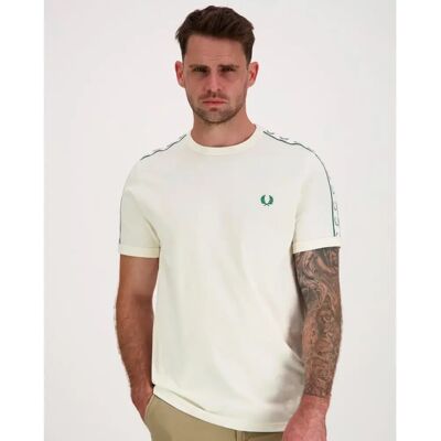 Fred Perry Contrast tape ringer t-paita - Miehet - Size: L Fred Perry Contrast tape ringer t-paita - Miehet - Size: L