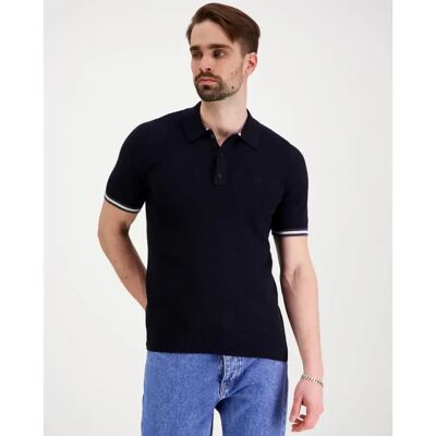 Superdry Knitted texture s/s pikeeneule - Miehet - Size: XL Superdry Knitted texture s/s pikeeneule - Miehet - Size: XL