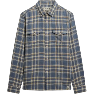 Superdry Merchant lite check kauluspaita - Miehet - Size: S Superdry Merchant lite check kauluspaita - Miehet - Size: S