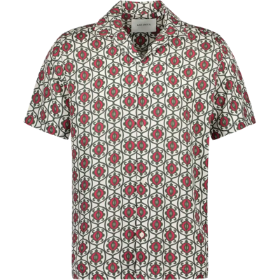 Les Deux Ornament Tencel SS kauluspaita - Miehet - Size: S Les Deux Ornament Tencel SS kauluspaita - Miehet - Size: S