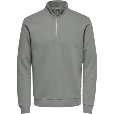 ONLY & SONS miesten collegepusero Onsceres half zip 22019055 - Miehet - Size: M ONLY & SONS miesten collegepusero Onsceres half zip 22019055 - Miehet - Size: M