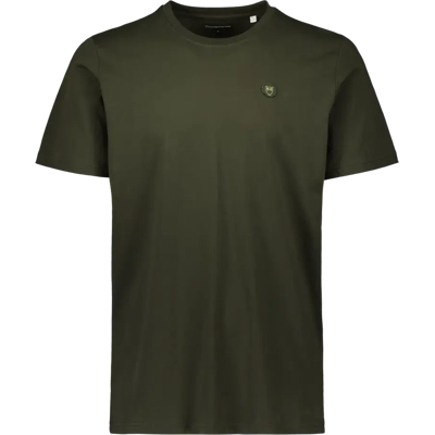 Knowledge cotton apparel Loke badge t-paita - Miehet - Size: XXL Knowledge cotton apparel Loke badge t-paita - Miehet - Size: XXL