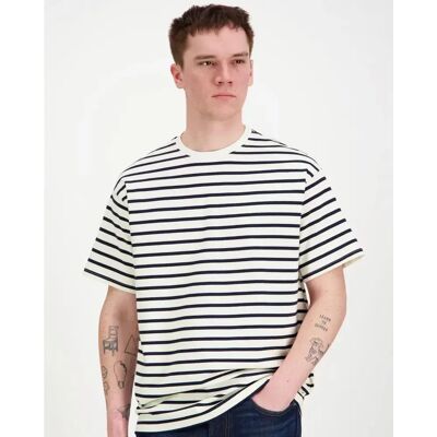Knowledge cotton apparel Organic Cotton Striped t-paita - Miehet - Size: M Knowledge cotton apparel Organic Cotton Striped t-paita - Miehet - Size: M