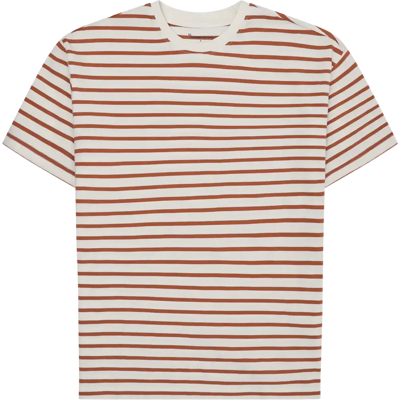 Knowledge cotton apparel Organic Cotton Striped t-paita - Miehet - Size: L Knowledge cotton apparel Organic Cotton Striped t-paita - Miehet - Size: L