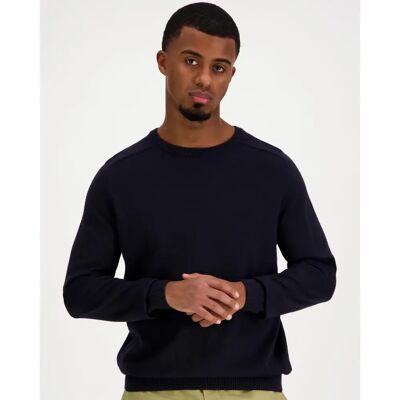 Knowledge cotton apparel Organic Cotton Knitted Polo lyhythihainen neule - Miehet - Size: M Knowledge cotton apparel Organic Cotton Knitted Polo lyhythihainen neule - Miehet - Size: M