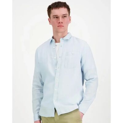 Knowledge cotton apparel Regular linen shirt kauluspaita - Miehet - Size: M Knowledge cotton apparel Regular linen shirt kauluspaita - Miehet - Size: M