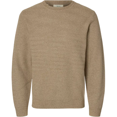 SELECTED Slhross ls knit structure crew neule - Miehet - Size: XXL SELECTED Slhross ls knit structure crew neule - Miehet - Size: XXL
